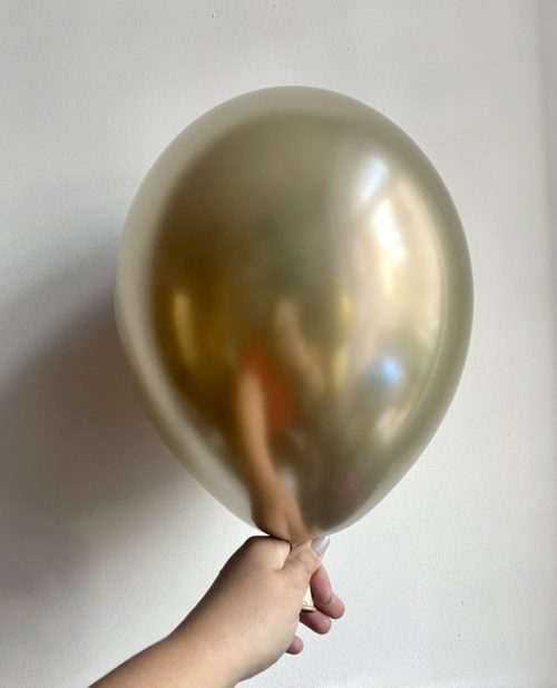 Шар хром нежное золото