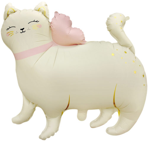 Шар фигурный кошка, сатин — изображение 2