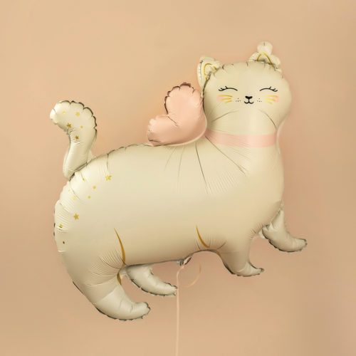 Шар фигурный кошка, сатин